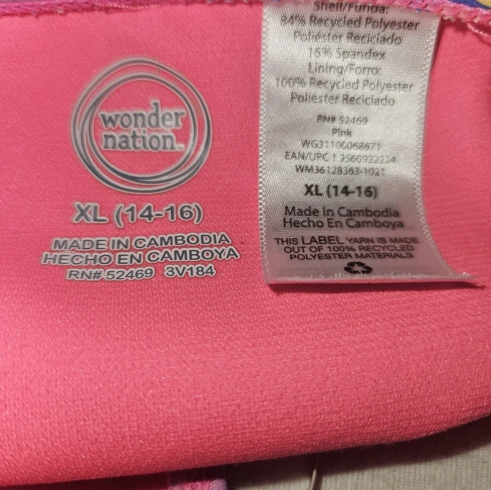 Wonder Nation Girls Mermaid Bikini Size Xl (14-16)